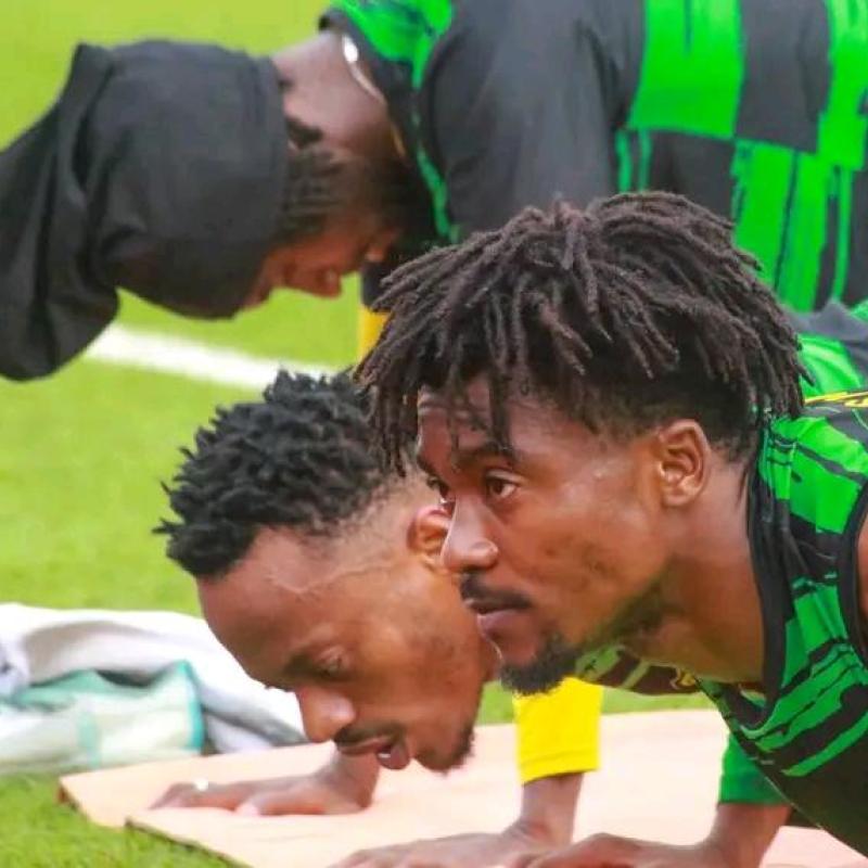 Quelques joueurs de l'AS Maniema Union lors d'une séance d'entraînement. [Photo d'illustration]