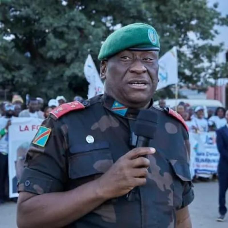 Le Gouverneur militaire de la province de l'Ituri, le Lieutenant-Général Johnny Luboya Nkashama [photo d'illustration]