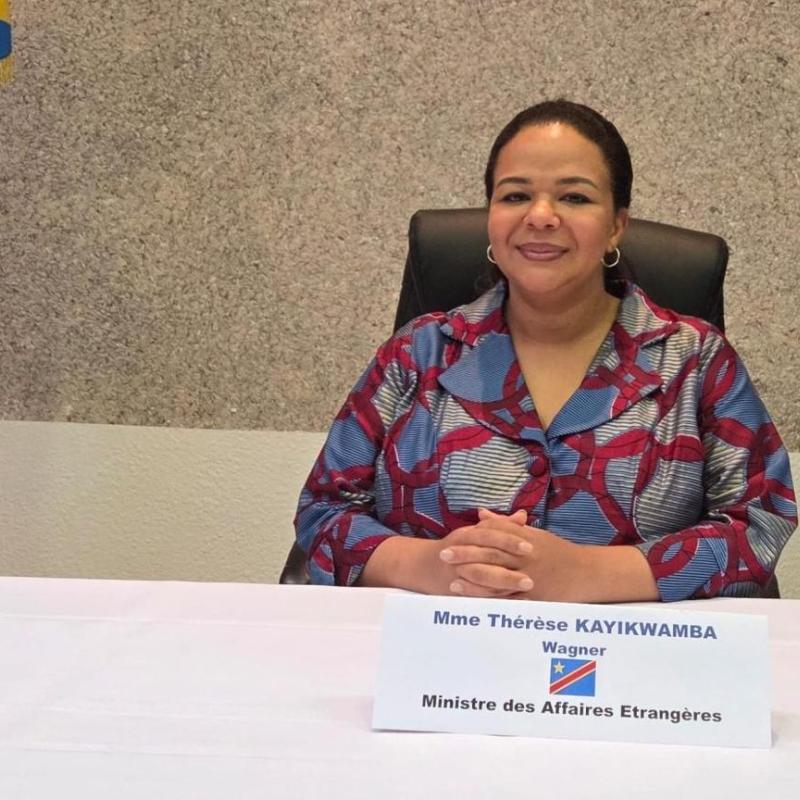 Thérèse Kayikwamba Wagner, ministre des Affaires étrangères en République démocratique du Congo