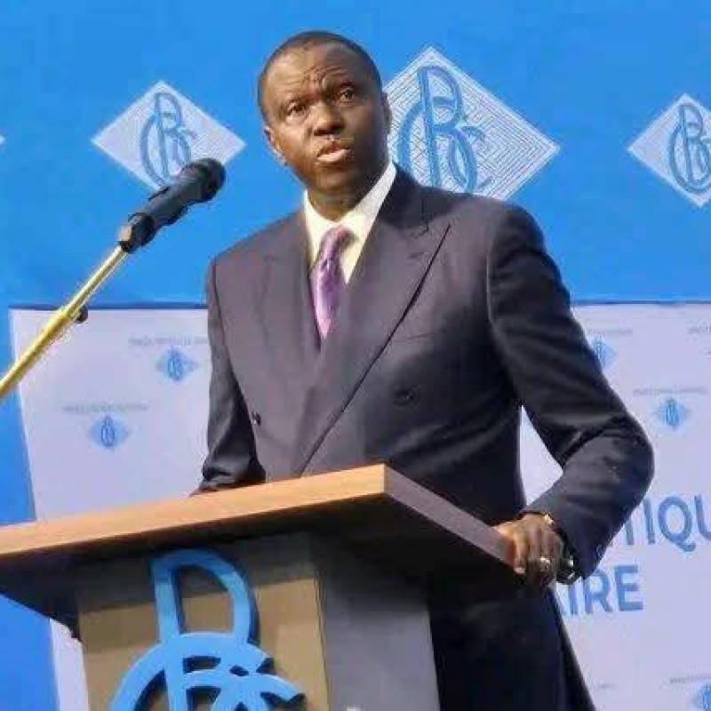 André Wameso, Gouverneur de la Banque Centrale du Congo