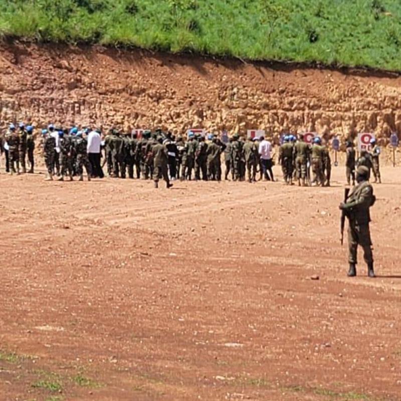 Un champ de tir construit par les Casques bleus bangladais de la MONUSCO pour renforcer les capacités opérationnelles des FARDC [photo d’illustration]