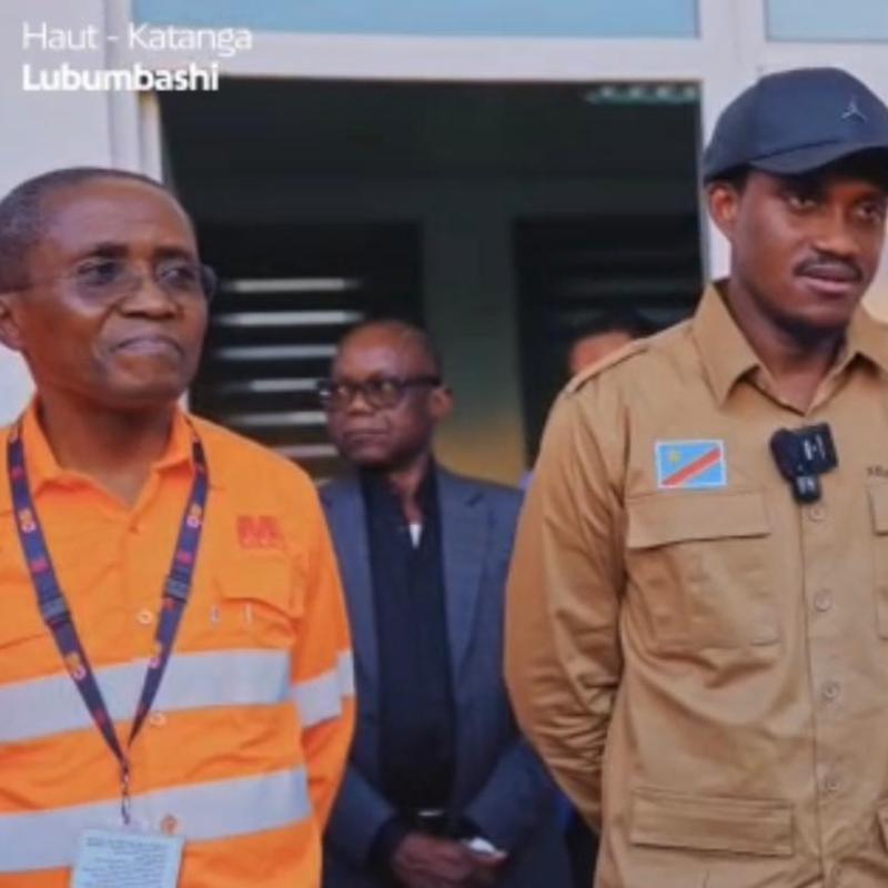 Miguel Kashal Katemb, Directeur général de l'ARSP, lors d'une mission de service dans le Haut-Katanga