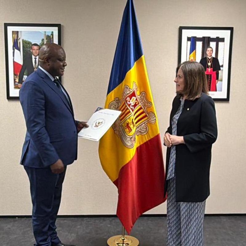 Le ministre en charge de la Diaspora congolaise, Crispin Mbadu, reçu par la ministre des Affaires étrangères de la Principauté d’Andorre, Imma Tor [photo d'illustration]
