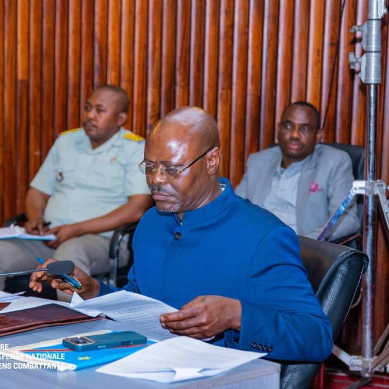 Le VPM de la Défense nationale, Guy Kabombo Muadiamvita [photo d'illustration]