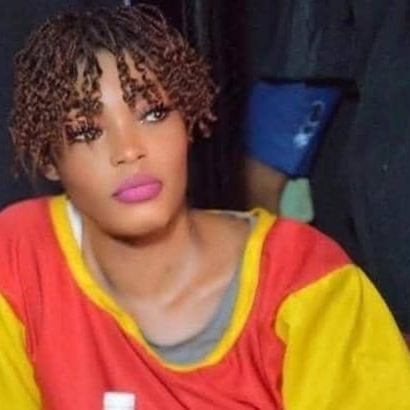 Sujet allemand d'origine congolaise, Honorine Porsche lors de son procès pour cambriolage d'une banque à Kinshasa