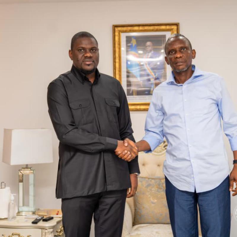 Le ministre des infrastructures John Banza Lunda, et le gouverneur du Kongo-Central, Grâce Bilolo [photo d'illustration]