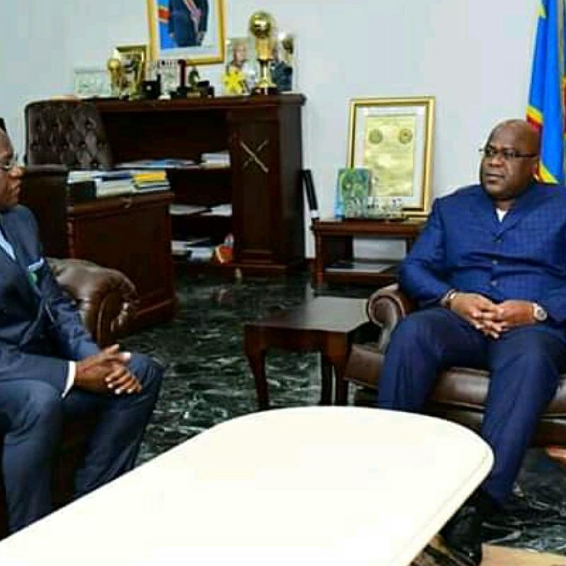 Jossart Nyoka Longo, reçu par le chef de l'État, Félix Antoine Tshisekedi Tshilombo