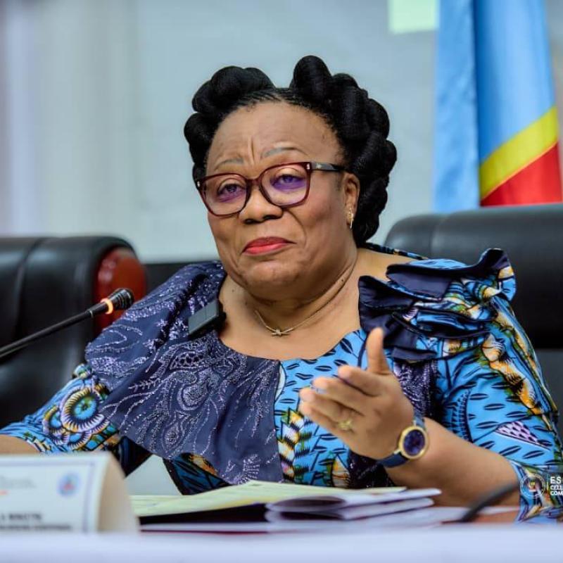 La ministre de l'ESU-RSI, Marie-Thérèse Sombo [photo d'illustration]