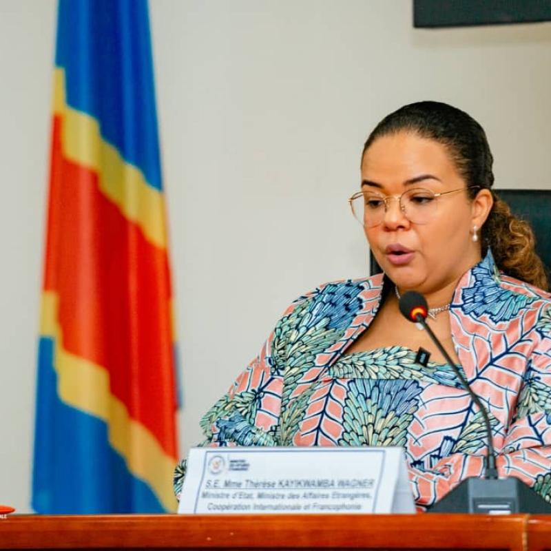 La ministre des Affaires étrangères, Thérèse Kayikwamba Wagner [photo d'illustration]