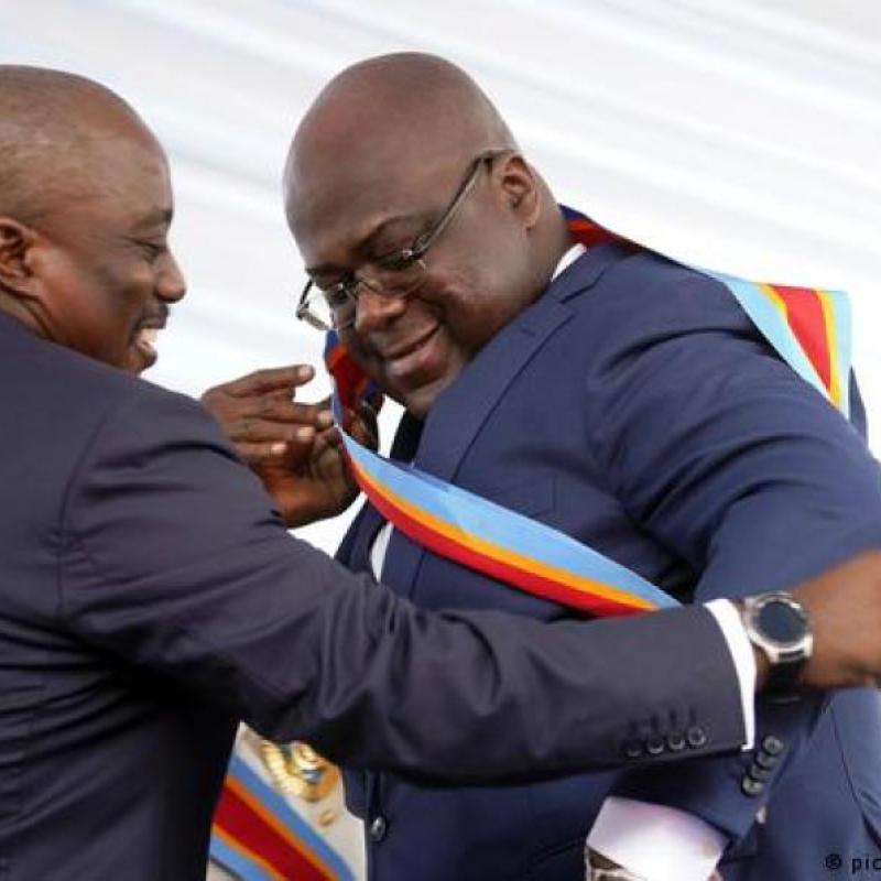 Passation pacifique et civilisée du pouvoir entre Joseph Kabila et Félix Tshisekedi [photo d’illustration]