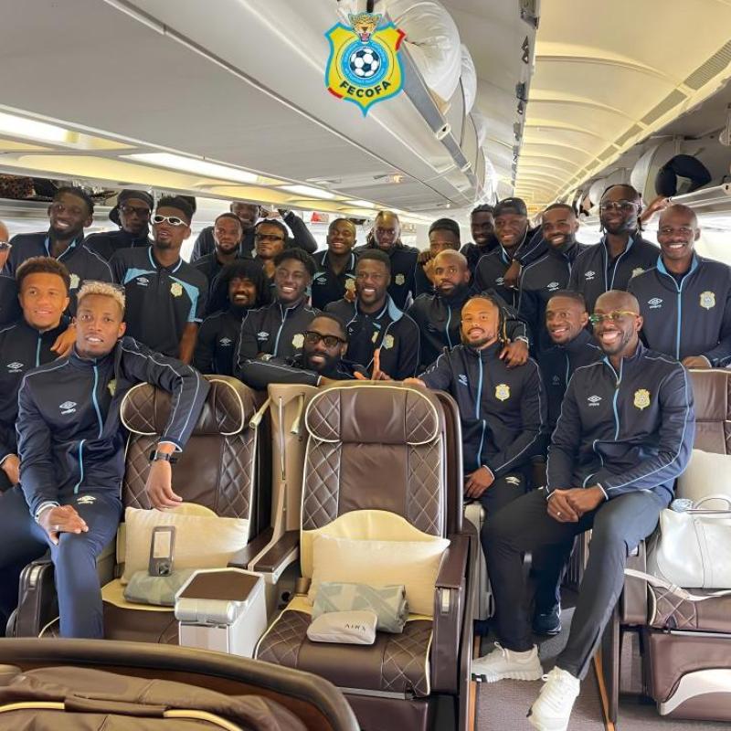 Les Léopards de la RDC à bord du vol, direction Houston aux États-Unis pour le mondial.