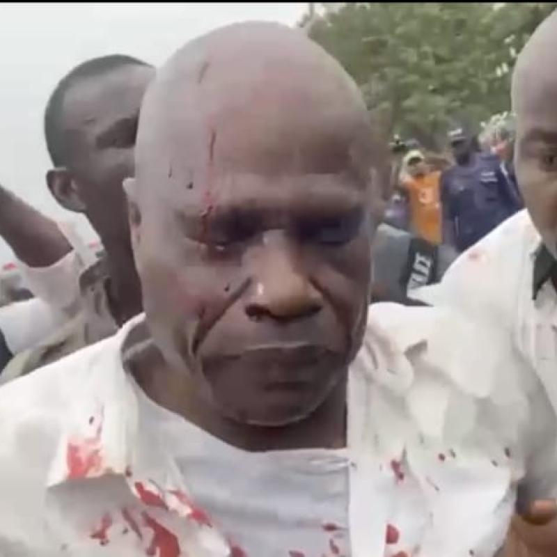 L'opposant Martin Fayulu lors de cette manifestation réprimée par la police [photo d'illustration]