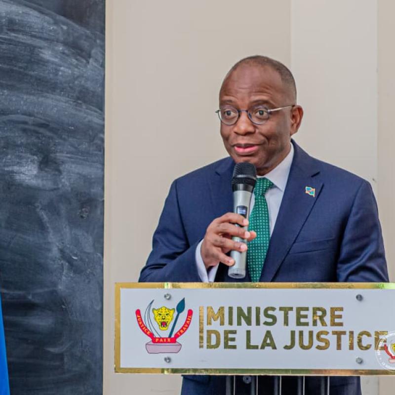 Guillaume Ngefa, ministre d'Etat en charge de la Justice et Garde des Sceaux [photo d'illustration]