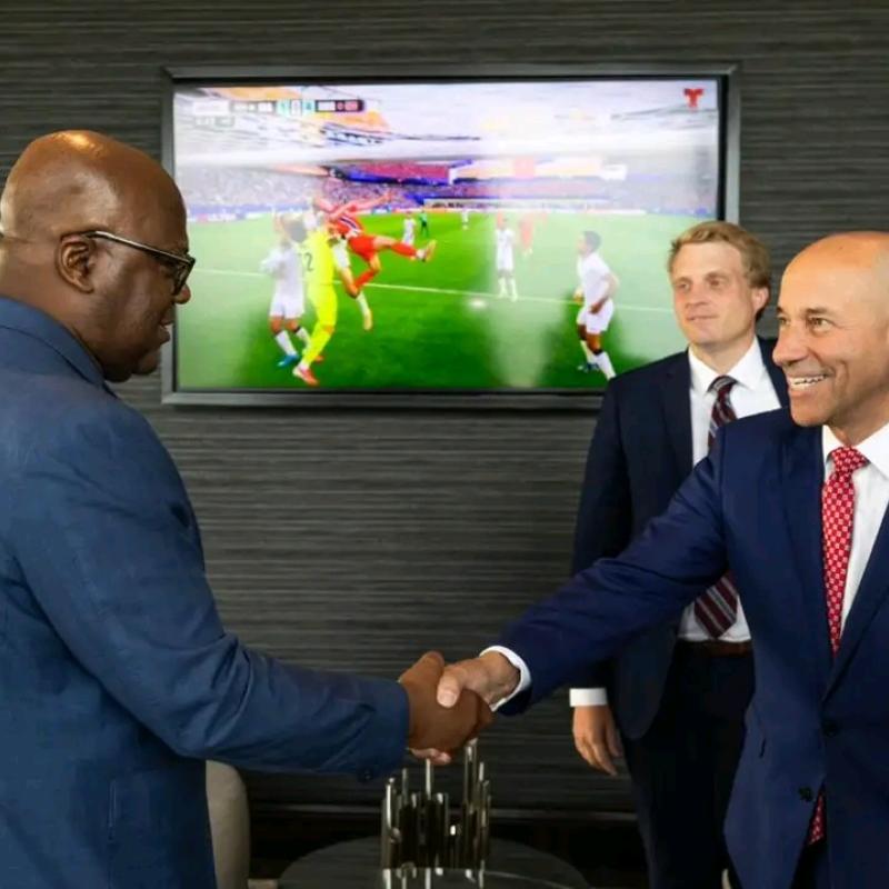 Le Président Félix Tshisekedi avec Frank W. Garcia Jr., Secrétaire d’État adjoint américain chargé des Affaires africaines [photo d'illustration]