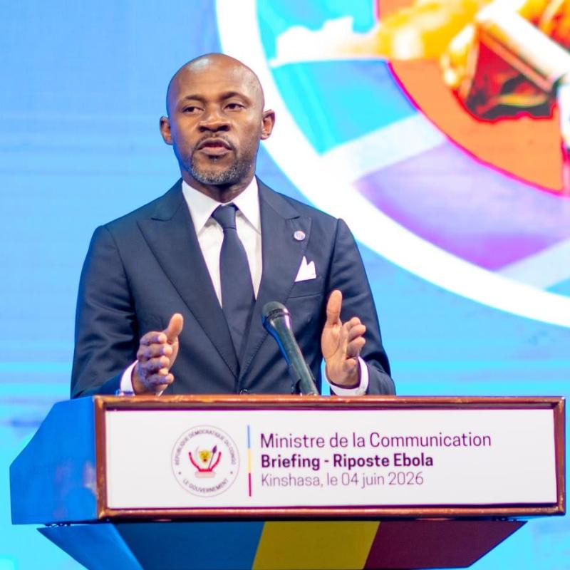 Le ministre de la Communication et porte-parole du gouvernement congolais, Patrick Muyaya