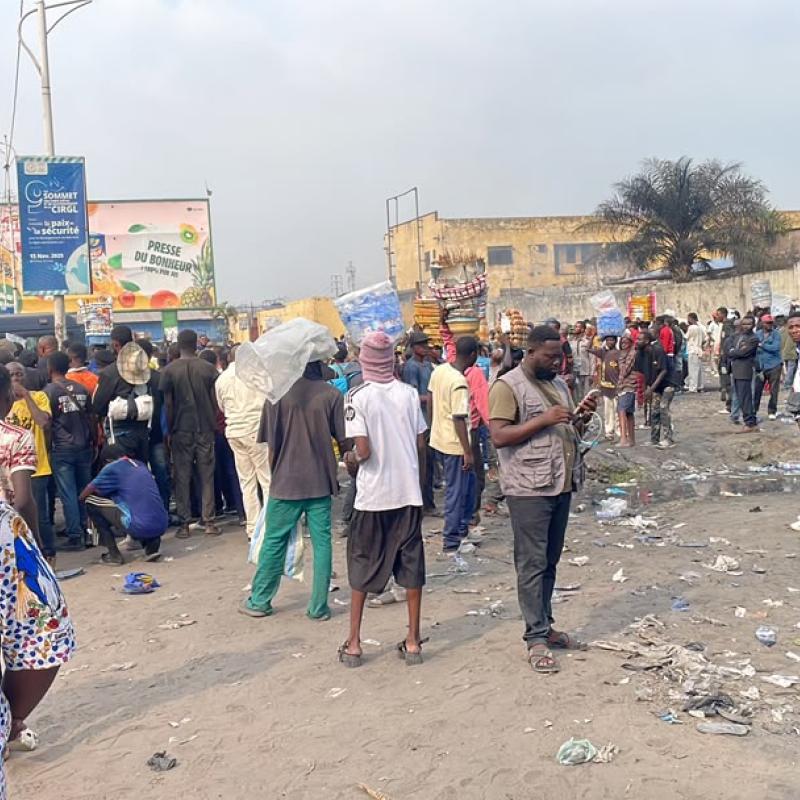 Des manifestants lors lors du sit-in de l’opposition, le 12 juin 2026, à Kinshasa [photo d'illustration]