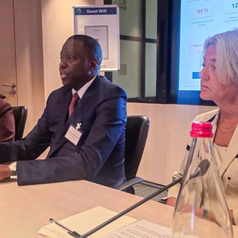 Le gouverneur de la BCC, André Wameso, lors du Forum de Paris 2026