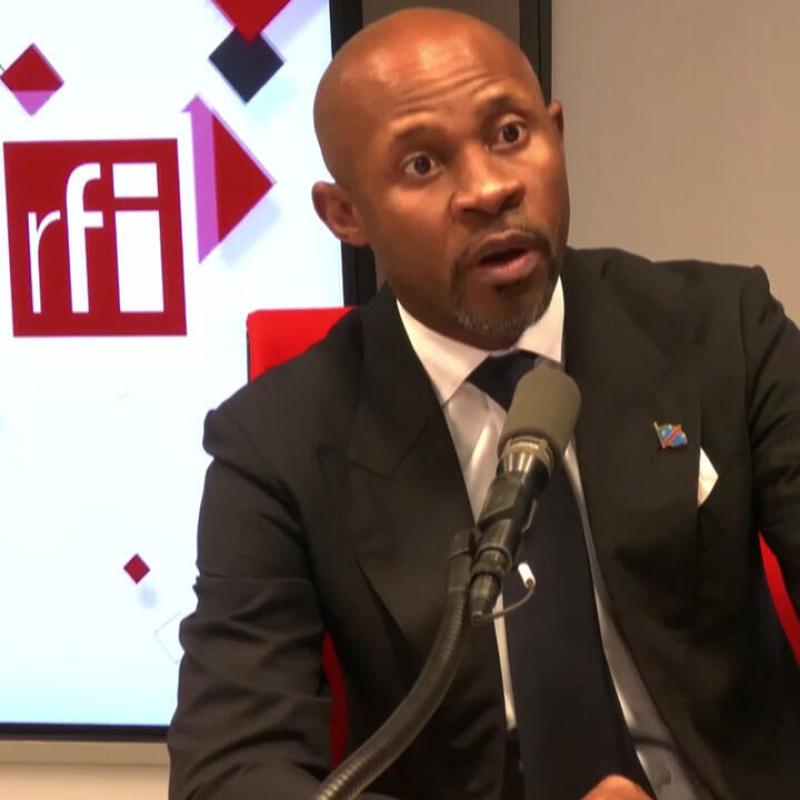 Le porte-parole du gouvernement Patrick Muyaya, au micro de RFI [photo d'illustration]