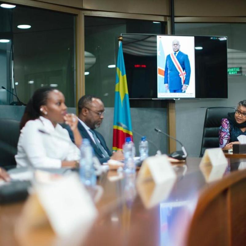 Entretien entre la Première Ministre de la RDC, Judith Suminwa, et la délégation de la Banque mondiale