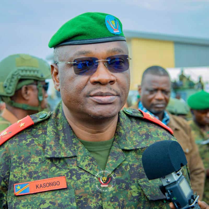 Le gouverneur militaire de de l’Ituri, le général-major Kasongo Mulumba [photo d'illustration]