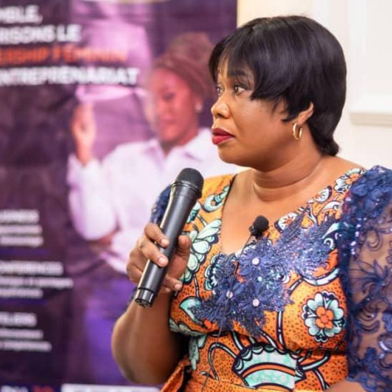 Rachel Musoko, chargée de communication de la Fondation Putshu pour Femmes