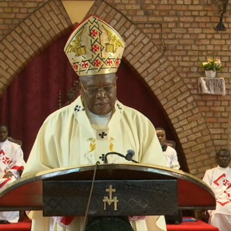 Le cardinal Fridolin Ambongo, archevêque métropolitain de Kinshasa - RDC