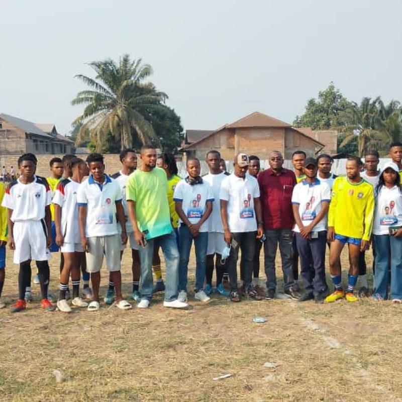 La photo du coup d'envoi du tournoi d'unification du trophée sha ilamba