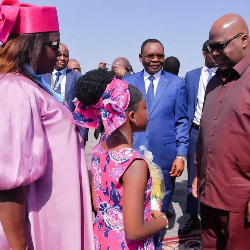 Le Président Félix Tshisekedi à son arrivée à N’Djamena [photo d'illustration]