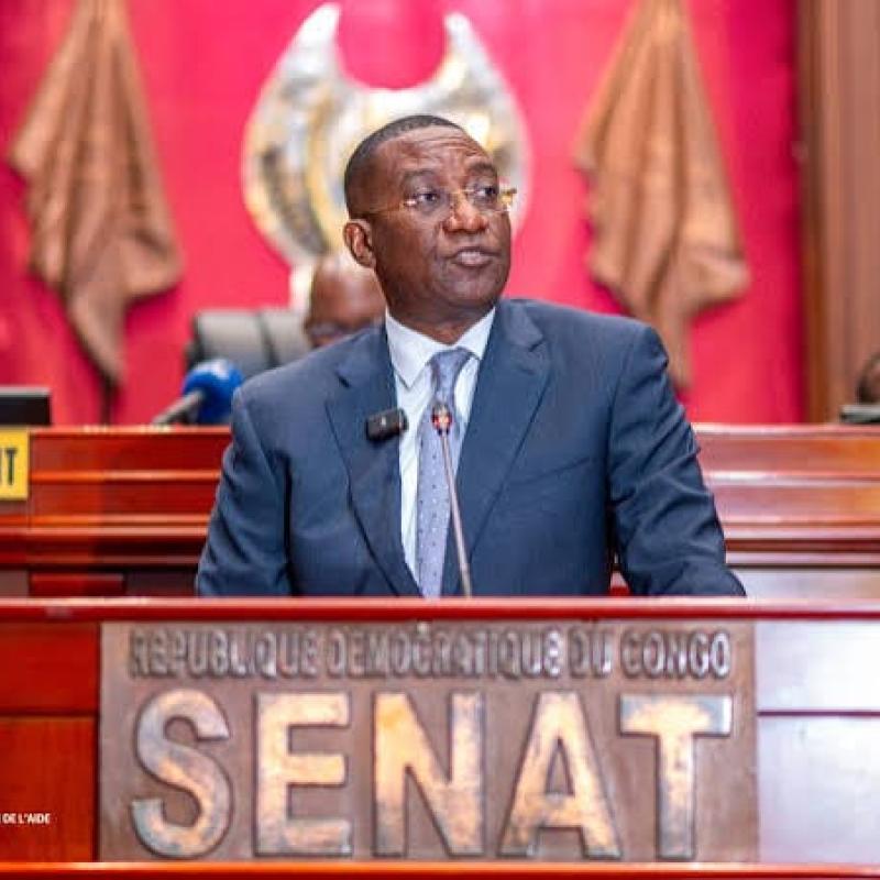 Le ministre du Plan Guylain Nyembo au sénat [photo d'illustration]