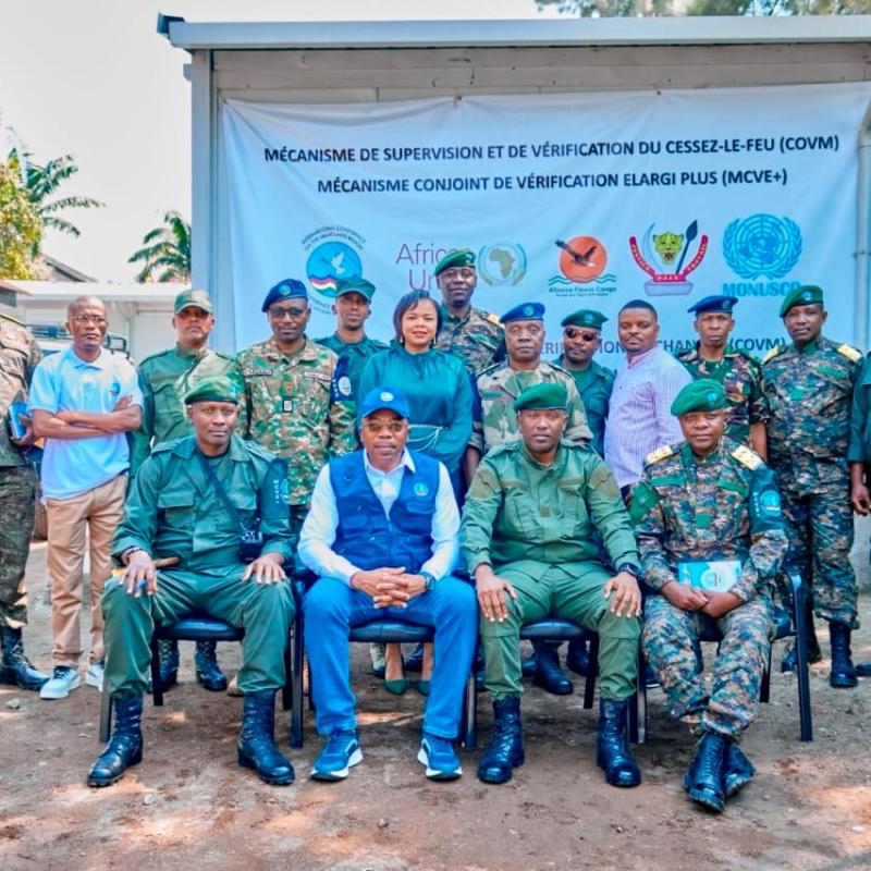 Les soldats des FARDC, de l'AFC/M23, de la MONUSCO, ainsi que les représentants de l'UA et de la CIRGL à Goma [Photo d'illustration ]
