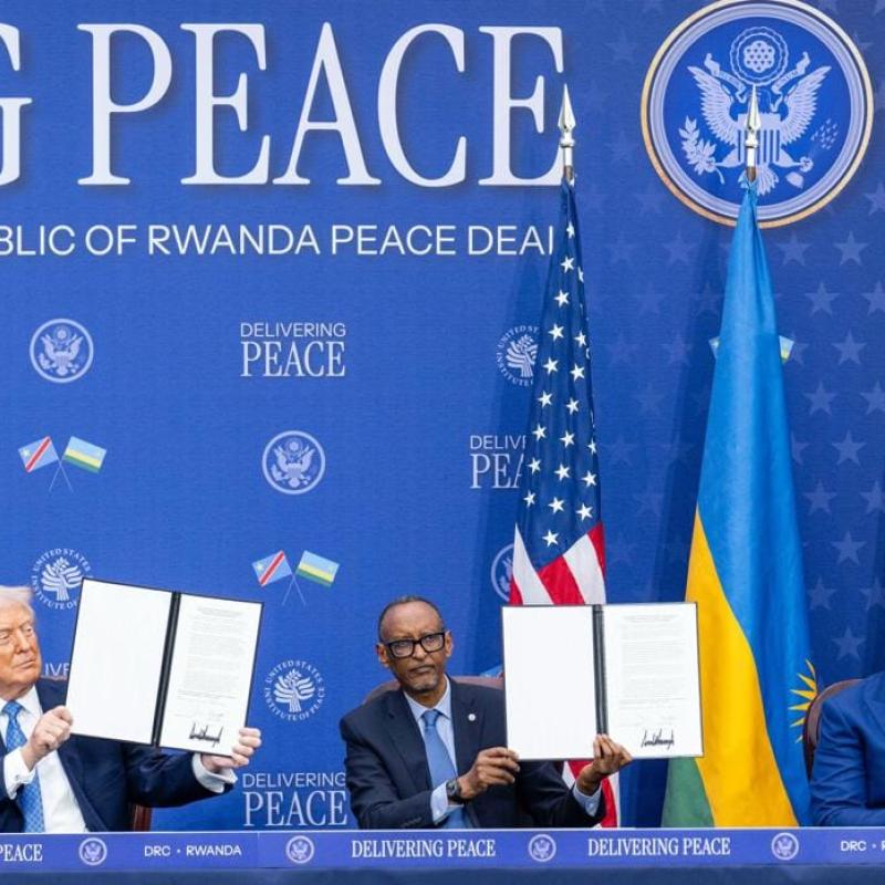 Signature de l’accord de paix entre la RDC et Rwanda en décembre 2025 à Washington [photo d'illustration]
