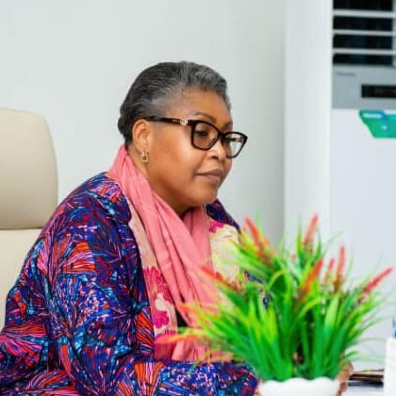 La première ministre Judith Suminwa lord d'un point de presse à Kisangani [photo d'illustration]
