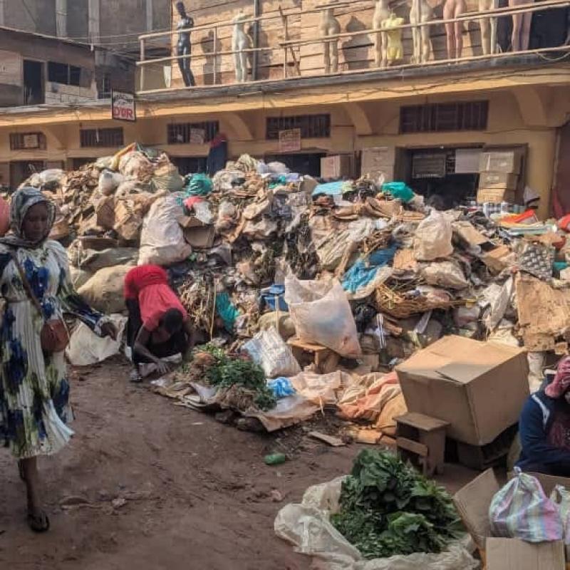 Rue d'ambiance ville de Butembo en pleine insalubrité  [photo d'illustration]