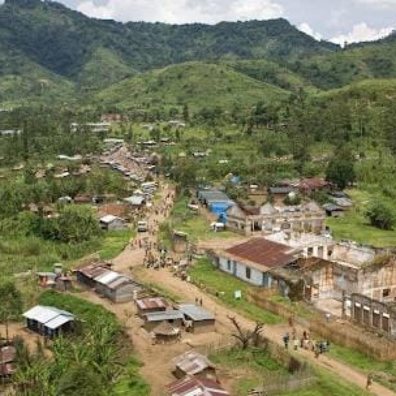La cité de Nyabiondo, dans le territoire de Masisi,  au Nord-Kivu [photo d'illustration]
