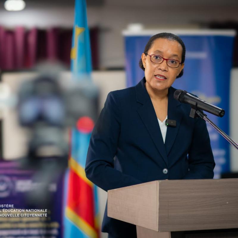 La ministre de l’Éducation nationale en RDC, Raissa Malu