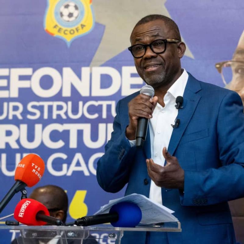 Véron Mosengo-Omba, président de la FECOFA