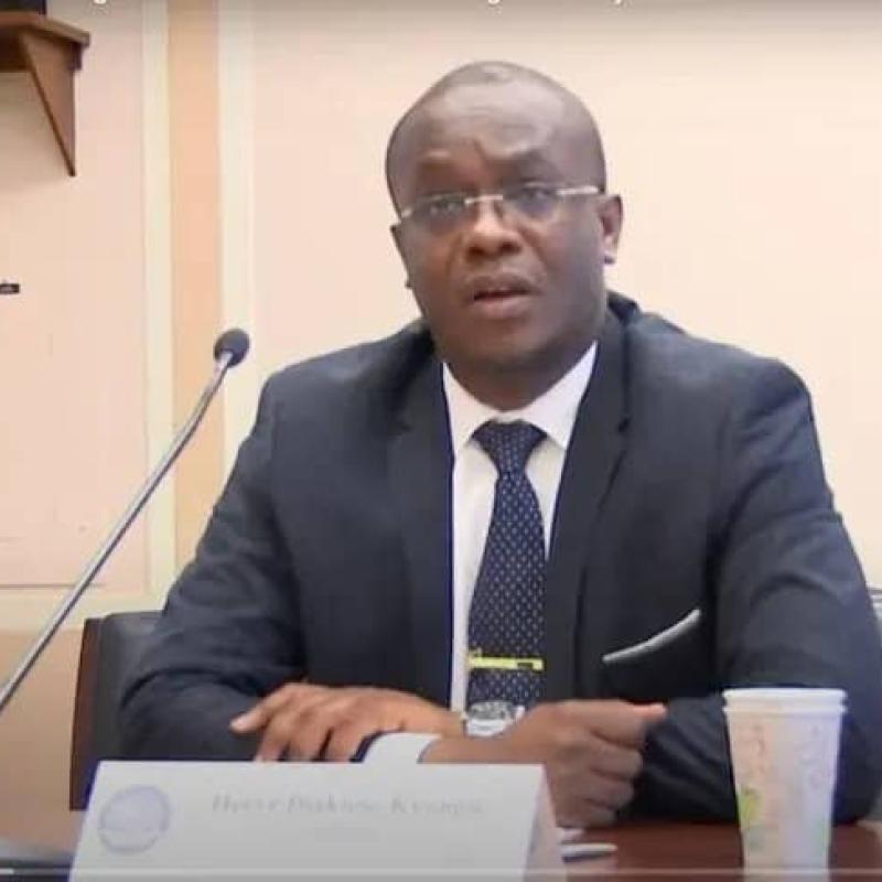 Me Hervé Diakiese, porte-parole du parti politique Ensemble pour la République