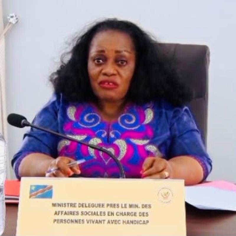 Irène Esambo, ministre déléguée chargée des Personnes vivant avec handicap