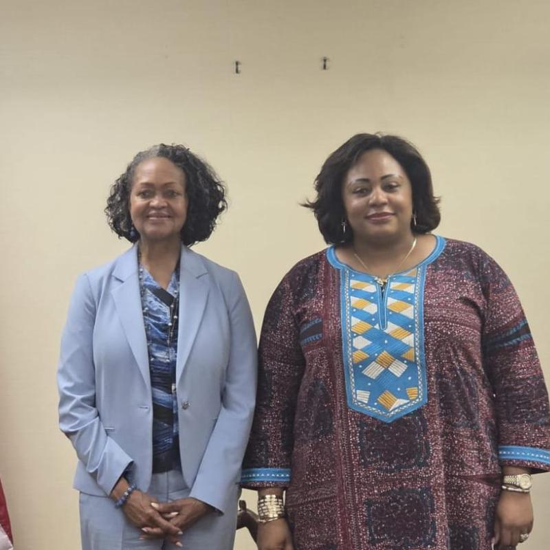Florie Liser, présidente-directrice générale du Corporate Council on Africa, avec Yvette Kapinga Ngandu, ambassadrice de la RDC aux États-Unis, à Washington [photo d'illustration]