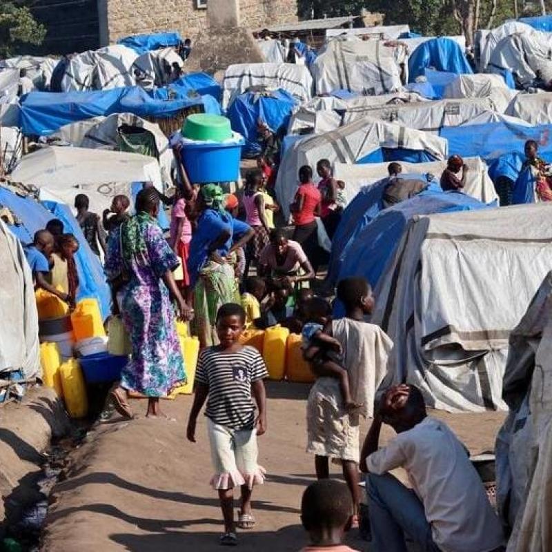 Le site des déplacés de l'Hôpital général de Bunia, la capitale de l'Ituri [photo d'illustration]