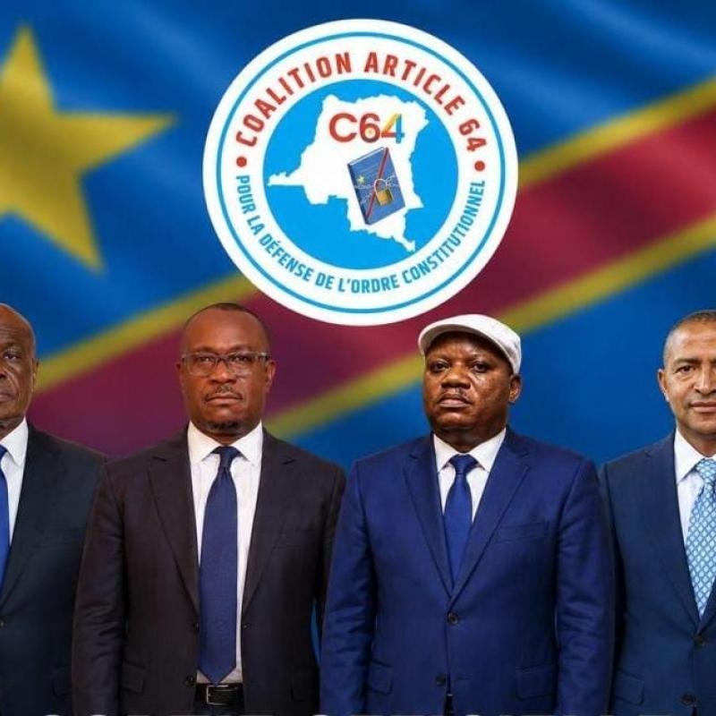 Quelques leaders de l'opposition membres de la Coalition Article 64