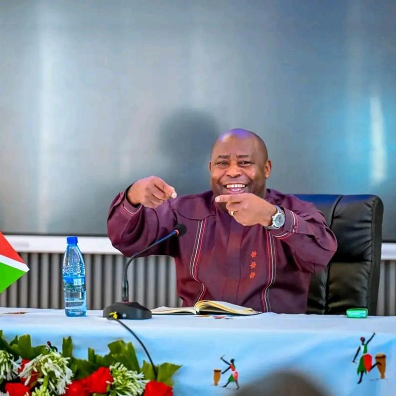 Le président burundais Evariste Ndayishimiye,  président en exercice de l’Union africaine