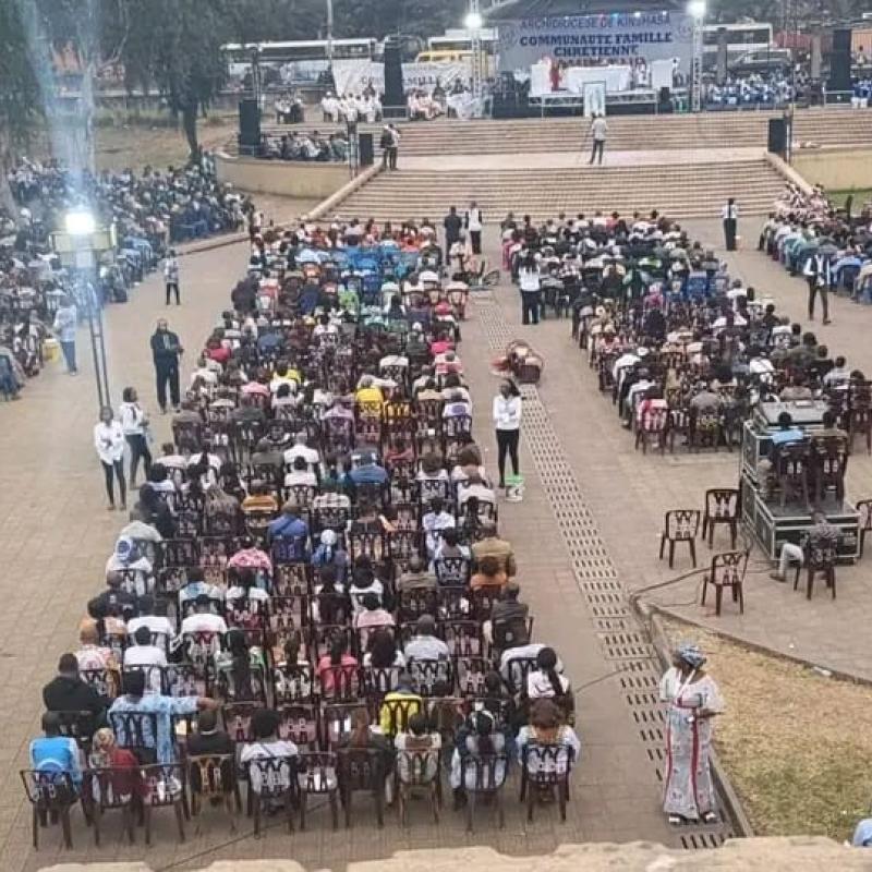 Une journée de prière à la Place Échangeur de Limete, à Kinshasa, le 15 août 2026 [ Photo d'illustration]