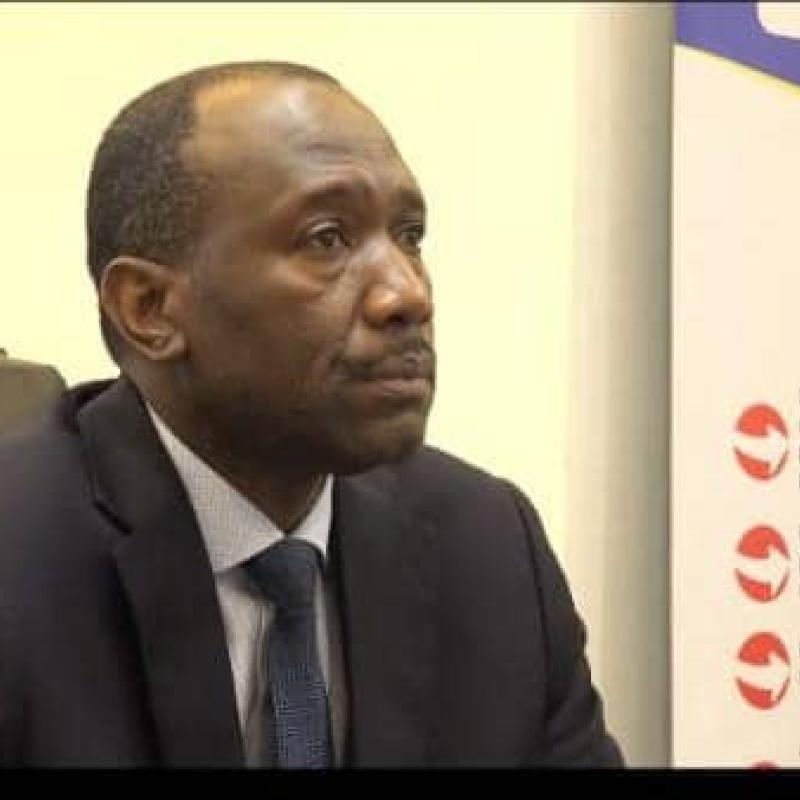 Dieudonné Mwamba Kazadi, DG de l’INSP, lors d’une réunion de travail.