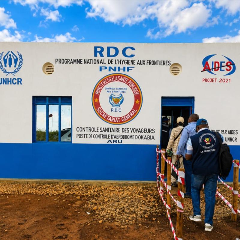 Un poste de contrôle sanitaire, à Aru, en RDC à proximité de la frontière avec l'Ouganda [photo d'illustration]