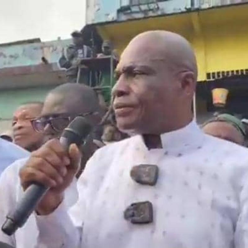 Martin FAYULU s'adressant à la foule après son retour à Kinshasa ce lundi 24 août 2026