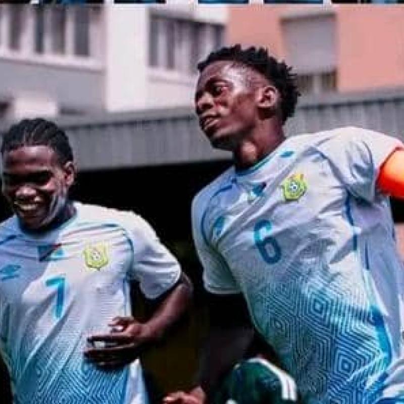 Jules Ahoka et l'un de ses coéquipiers des Léopards U23. [Photo d'illustration]