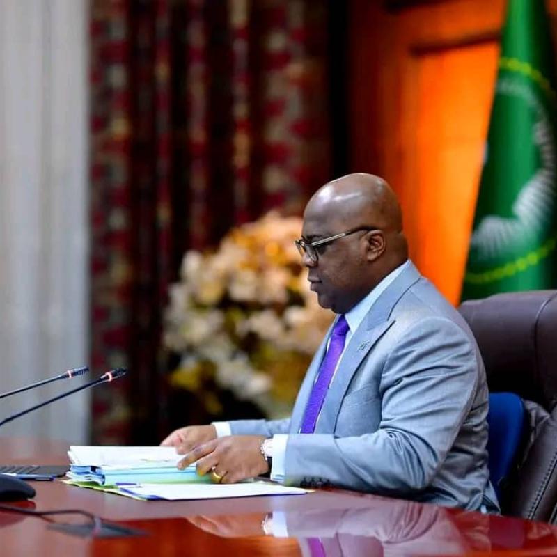Félix Tshisekedi,  président de la République démocratique du Congo