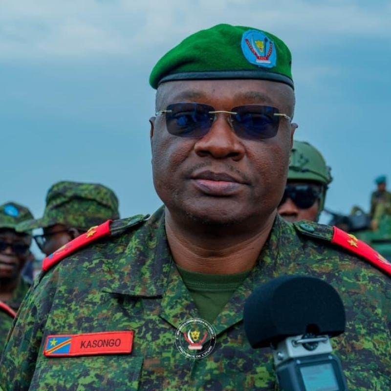 Le gouverneur militaire de l’Ituri, le Général-Major Gaby Mulumba [photo d'illustration]