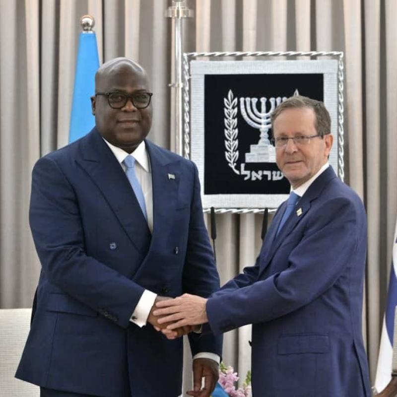 Le Président Félix Tshisekedi et son homologue israélien Isaac Herzog [photo d'illustration]